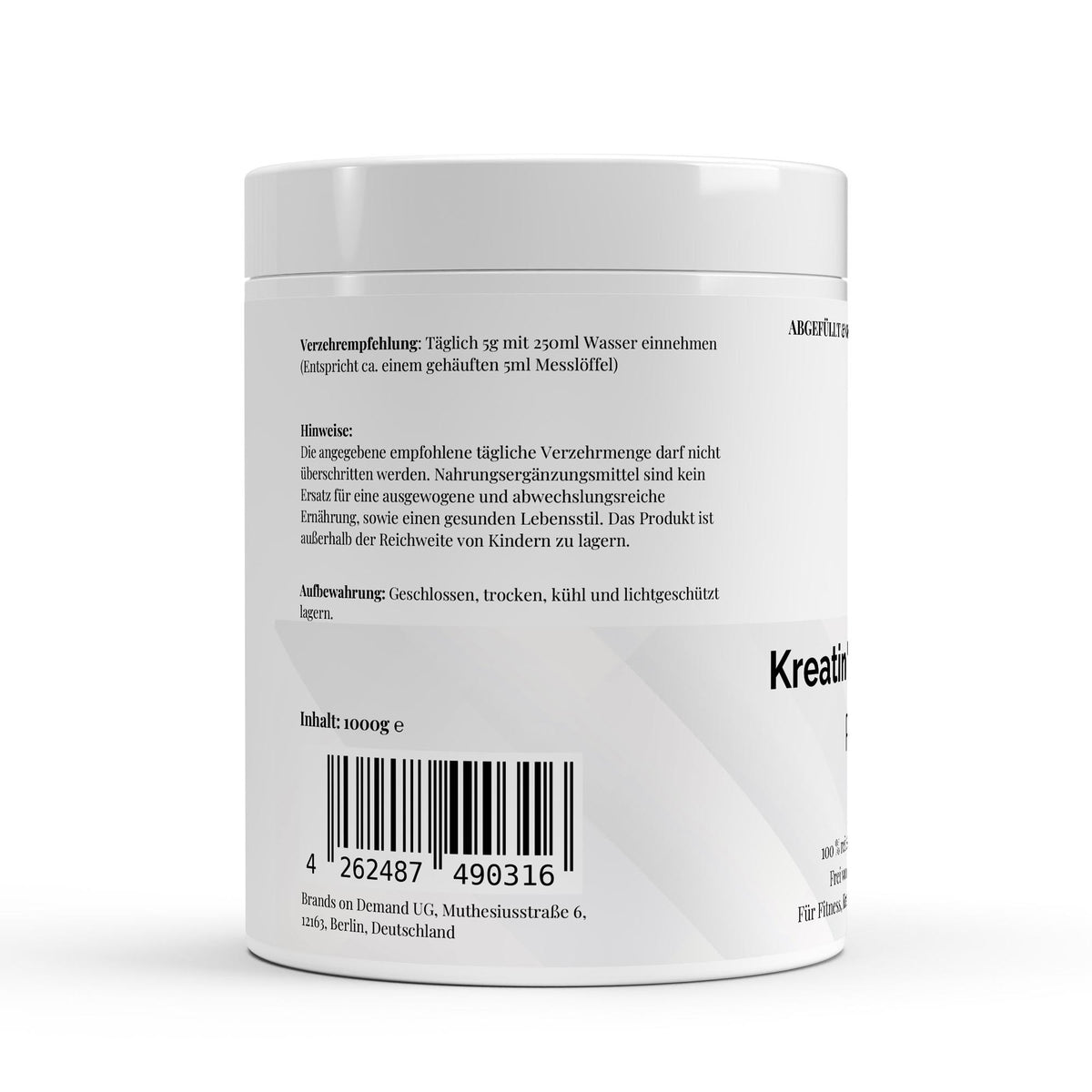 Creatinine  Monohydrate  - 1kg