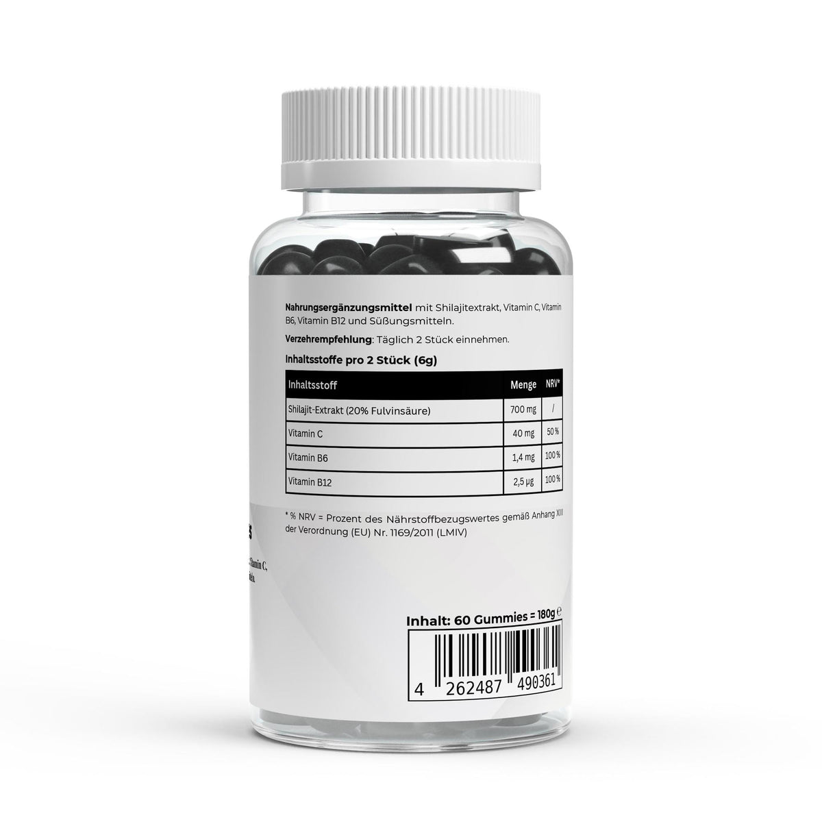 GrindMode Gear Shilajit Gummies + Vitamin C,B6, B12 - 60 Stk.